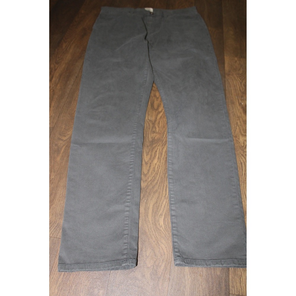 Flint And Tinder Pants Mens 34x32 Gray Tapered Fit Stretch 5 Chino Huckberry